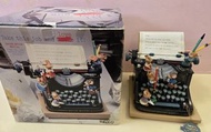 Enesco 懷舊打字機老鼠音樂盒連原裝盒子