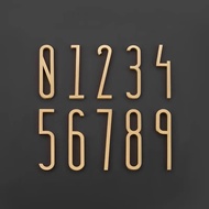 3D Number Three-Dimensional Number Plate Customized Golden English Letter Signage Plate Creative Hot