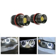 2ชิ้น CANbus ตาสีขาวไฟหน้าฮาโล LED แหวนไฟสำหรับ BMW E39 E53 X5 E60 E61 E63 E64 E65 E66 E83 X3ไฟ LED รถยนต์