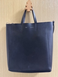 Celine cabas tote 黑色皮革手袋