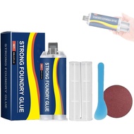 Strong Foundry Glue - Heavy Duty, High Temp/Waterproof Adhesive for Metal & Plastic Repair, 5 Min Cu