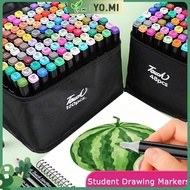 Professional Twin Tip Marker Set with Dual Head for Manga Sketching - Alcoholic Markers