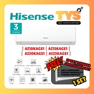 [💯ORIGINAL] Hisense Inverter R32 Air-Conditioners 1.0hp 1.5hp 2.0hp 2.5hp (AI_KAGS)