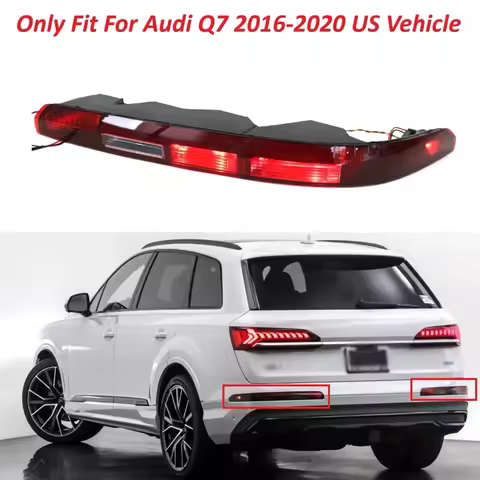 Car Rear Bumper Tail Light Brake Lamp Light Reflector For Audi Q7 2016-2021 (US Version) 4M0945096A