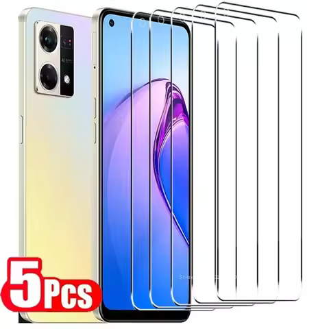 5PCS Tempered Glass For OPPO Reno 8 Pro Plus 7 5 6 Find X3 X5 Lite Screen Protector for OPPO A91 A31