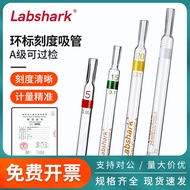 Penanda Cincin Labshark Penitis Pipet Kaca Pipet Lulus Garis Tanda Tunggal Pipet Pengukur Lulus