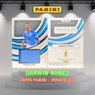 Darwin Nunez /49 Fabric Parts Card Panini Camp: Immaculate With Top 0pt