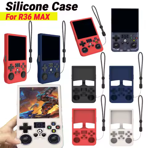 Silicone Case for R36MAX Console Anti-slip Silicone 360°Coverage Practical Protective Case with Lany