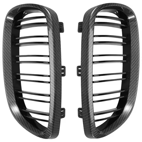 For -BMW E90 E92 E93 M3 328I 335I 2007-2011 Carbon Fiber Look Front Kidney Grille 51137157275 511371
