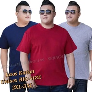 KATUN Bigsize JUMBO Men's Cotton Plain T-shirts 2XL 3XL / Large Size T-shirts for men & women / Adul