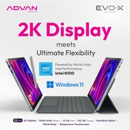 Advan Laptop 2 in 1 Evo-X 13 Intel N100 12GB/512GB 2K IPS 100% SRGB Free Stylus + Keyboard + Windows