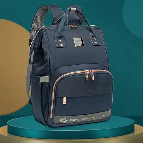 Original LEQUEEN Baby Diaper Bag Backpack Waterproof Mommy Travel Nappy Bag For Baby Care Large Capa