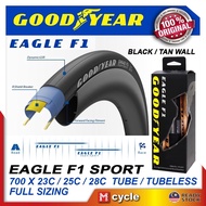 Goodyear Eagle F1 Sport 700c Road Bike Tire 25c 23c 28c Clincher Tubeless Black Tan Wall Roadbike Racing Bikes Tyre