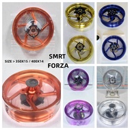 RAPIDO RIM 628 Honda Forza 350 & NSS 250 7.8kg Front 3.50x15 | Rear 4.00x14