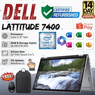 Dell Latitude 7400 2-in-1 Laptop Touch | 14.1" 1920x1080 FHD Core i7-8665U - 1TB SSD 16GB RAM 1 Year