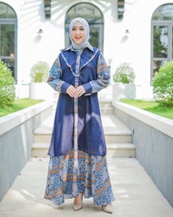 Baju gamis model sekarang perempuan / Gamis lebaran terbaru 2024 / Gamis wanita / Hameera maxi