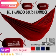 Promo!!!Hammock Beli Satu Gratis Satu/Hammock Ayunan Gantung/Hammock Ayunan/Ayunan Hammock/Hammock R