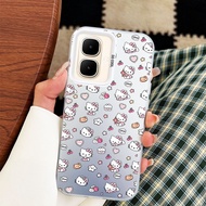 VRQR Phone Case for Infinix Smart 10 Plus Tecno Spark GO 2S 2 Pop 10 KM4 X6725B_C Casing Cute Kitty 