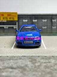 Tarmac Works 1：64 Nismo R34 GT-R Z-tune FuelFest 藍色