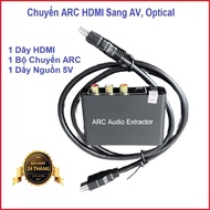 Class 1 standard HDMI ARC to Optical/AV converter - Includes optical cable + HDMI cable - Gia Khang 