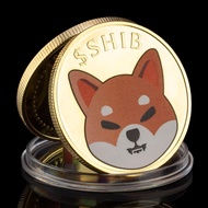 Dogecoin Killer Shiba Inu(SHIB) Souvenir CRYPTO Metal Golden Plated Physical Shib Collectible Coin D