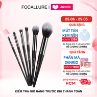 FOCALLURE Bộ Cọ Trang Điểm 6 Cây Cọ Phấn Phủ Má Hồng Màu Mắt