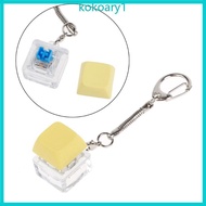 KOKO Mechanical Keyboard MX Switch Tester Lightless Transparent Switch Keys Keychain