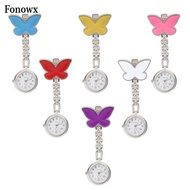 [ngvxwgb] Quartz Pocket Watch Clip brooch Fob Watch  Doctor Hanging Pocket Watch