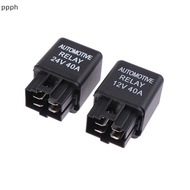 FTT 1Pc Car Relay 12V 24V 40A 40 AMP 4 Pin SPST Alarm Relay Auto Replacement Parts