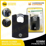 Yale Brass Closed Shackle Padlocks Y121B/50/132/1 50mm