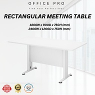 Office Pro 6FT / 8FT Rectangular Meeting Table | Conference Table | Meja Mesyuarat Pejabat