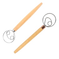 1 PCS Flour Coil Wire Whisk Cream Egg Beater Dough Hook Egg White Separator Stirrers Pizza Dough Whi