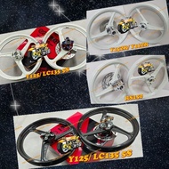 ENKEl 3L 3LEG 3KAKI 3 BATANG SPORT RIM RS150/RS150R/RSX/Y15ZR/Y15/Y16ZR/Y125ZR/LC135 5S + CUSTOM HUB