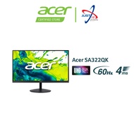 ACER SA322QK 31.5" 4K UHD MONITOR (31.5" VA 4K UHD / 4MS / 60HZ / AdaptiveSync / HD MI + DP)