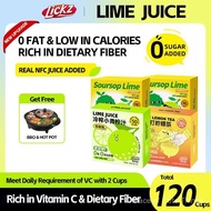 LICKZ JUICE MIX & MATCH Lime Calamansi Ice Lemon Tea SoursopLime Juice Beverage Concentrate - BUNDLE