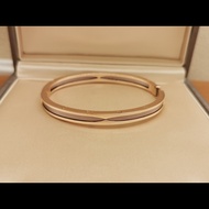 Bv 18K Rose Gold Brown Ceramic Bracelet M Copper Roman Bracelet