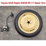 Spare Tyre 16 Inch With Bracket Set Toyota Wish Sepet ZGE20 2009-2017 Tire / Tayar Ganti Spare 16" I