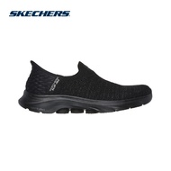 Skechers Women Slip-Ins GOWalk Go Walk 7 Springtime Walking Shoes - 125219-BBK Air-Cooled MF Kasut S