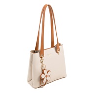 กระเป๋าสะพายข้างหนังแท้ MK Water Bucket Bag 2024 กระเป๋าสะพายข้างทรงกลมสำหรับผู้หญิง ทรงคลาสสิก สีสั