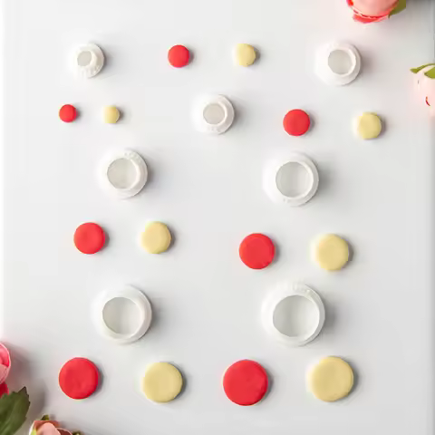 7PCS/SET Circle Geometric Shaped Polymer Clay Cutters Earring Round Pottery Clay Earring Jewelry Cut