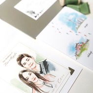 手繪水彩人像畫 | 似顏繪 | 客製畫像