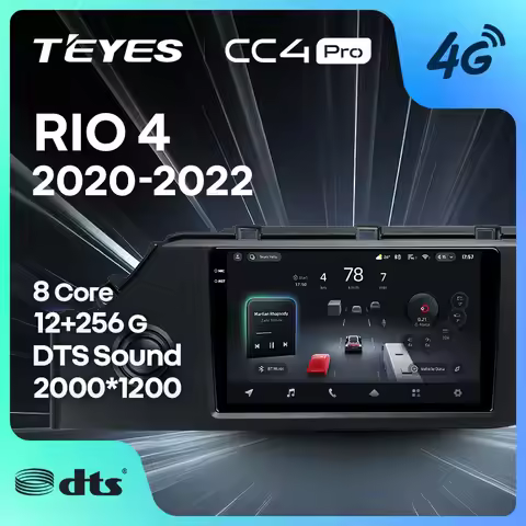 TEYES CC4 PRO For Kia RIO 4 IV FB 2020 - 2022 CarPlay Android Auto 2DIN Autoradio Radio Multimedia S