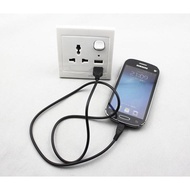 2 1 DUAL USB PORT WALL SOCKET POWER POINT