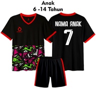 FREE SCREEN PRINTING FREE Custom Name and Number Children's Football Shirt Set Screen Printing Name 