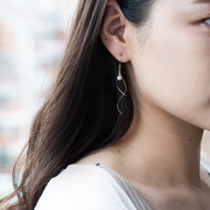 曲線系列-Akoya珍珠耳環