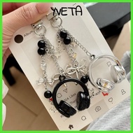 YVETA Music Headphone Bag Charms, Bag Decoration Y2K Headphone Charms, Cute Hanging Keychain