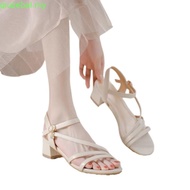 Women's 7p square heel sandals with thin straps and 3 ss-legged straps SD80 heels for women