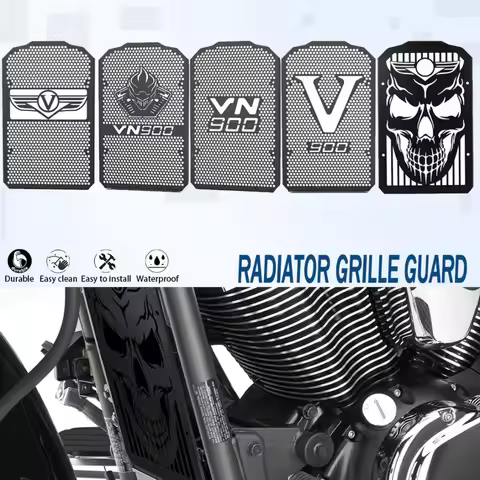 VN 900 VN900 Custom 2007-2024 2023 2022 2021 2020 Radiator Cover Bezel Grille Guard Protector FOR KA