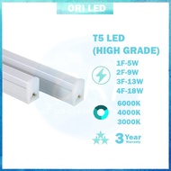 T5 tube light High Grade Tube Light Drop Curve Light Ceiling Light Lampu Plaster Siling Mentol T5【3 