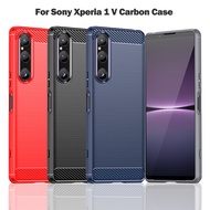 Anti-Cracking Casing For Sony Xperia XZ3 XZ4 XZ2 Premium/Compact XZ1 Compact XA1 XA2 Ultra/Plus 5V 1V 10V 1 Soft Carbon Phone Case